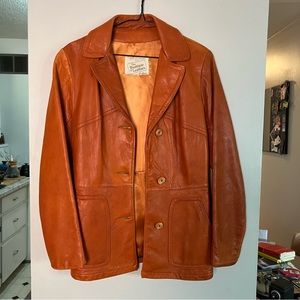 vintage leather jacket